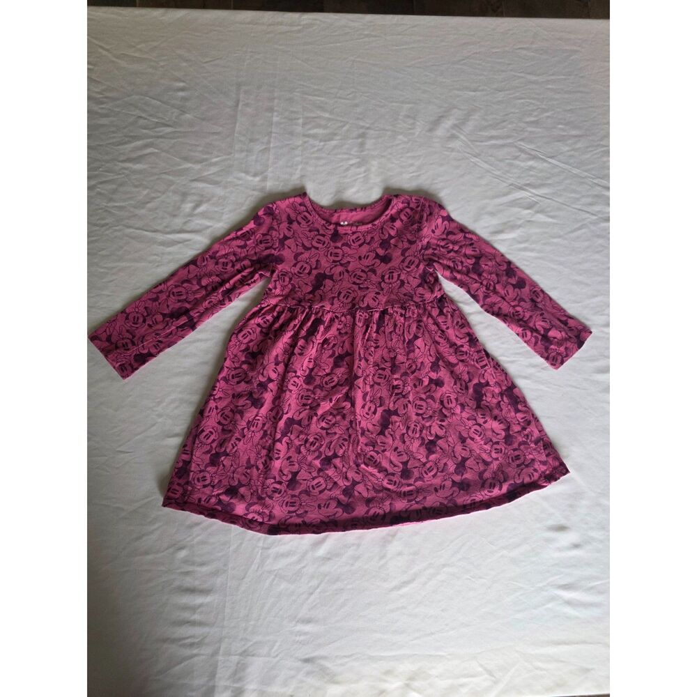 Disney Jumping Beans Minnie Mouse Pink Long Sleeve Dress - Size 3T